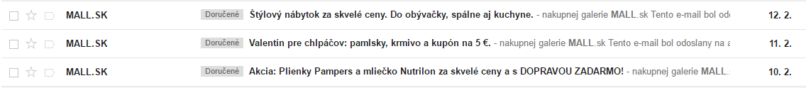 kážka absencie segmentácie v email marketingu (bez možnosti v emaile nastaviť priority a frekvenciu zasielania)